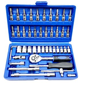 آچار بکس  مدل tools سایز 1_4 میلی متر مجموعه 46 عددی